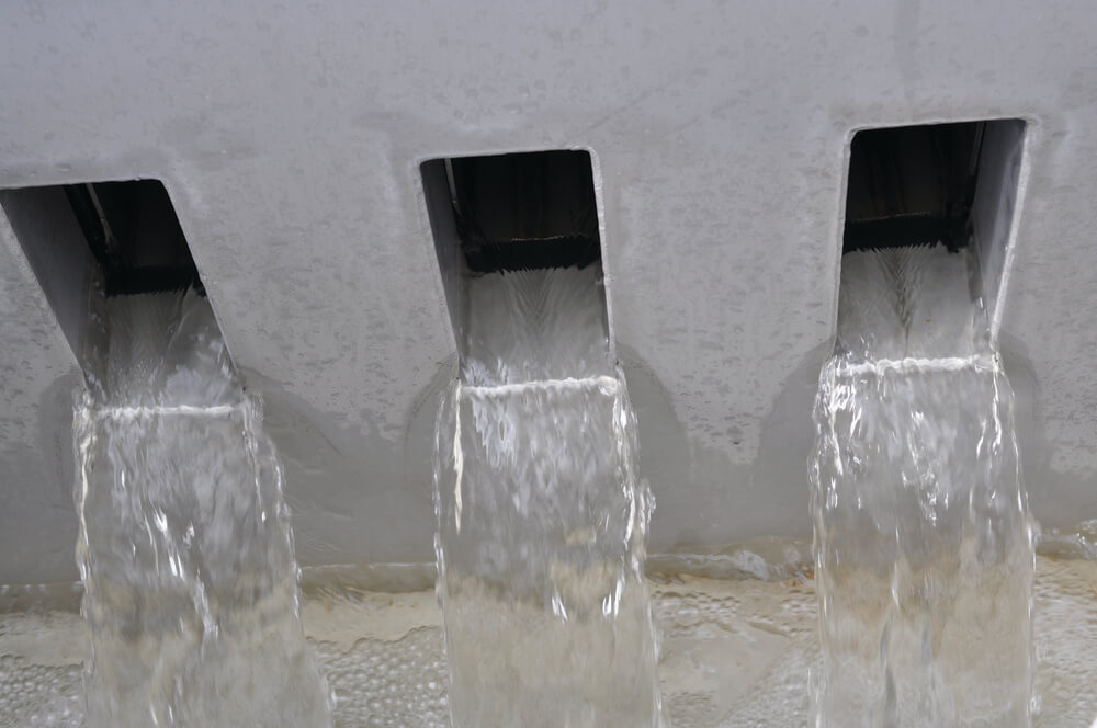 Iso Disc® wastewater filter system filtrate discharge